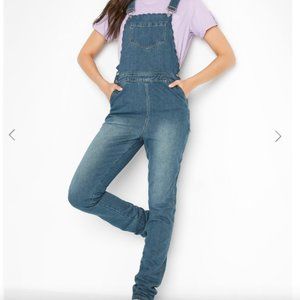 Long Tall Sally Scallop Detail Dungarees Overalls Size 10 NWT